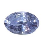 2.98ct pale purple Ceylon sapphire in an oval cut, front view