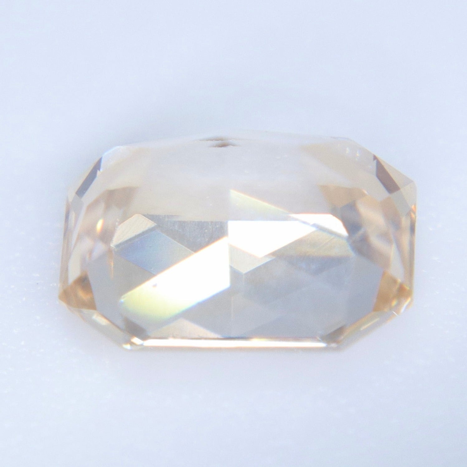 Natural Pale Soft Champagne Sapphire 1.37 Carat Emerald Cut from Ceylon - Sapphirepal