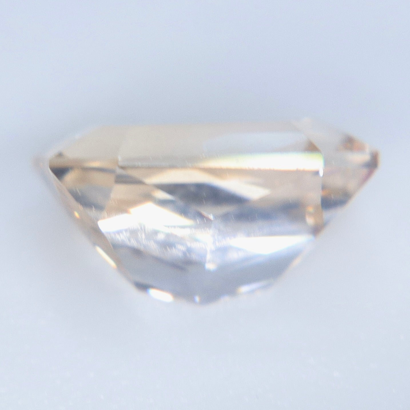 Natural Pale Soft Champagne Sapphire 1.37 Carat Emerald Cut from Ceylon - Sapphirepal