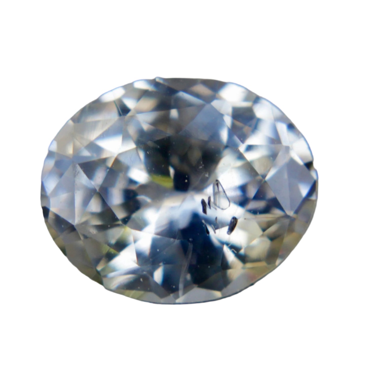 1.23ct Natural Pale Yellow Blue Sapphire – Oval Cut, Untreated, from Ceylon


