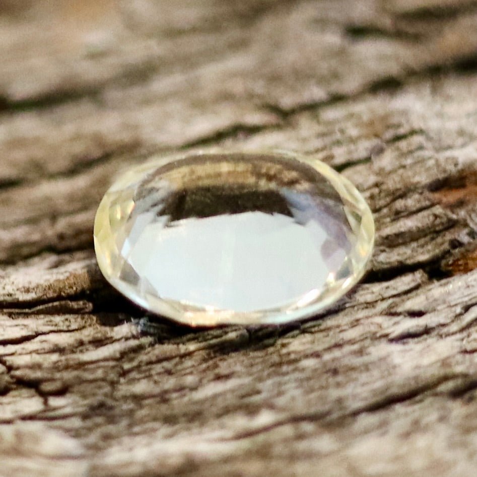 Natural Pale Yellow Sapphire – 0.67 Carat Oval Cut | Ceylon Origin - Sapphirepal