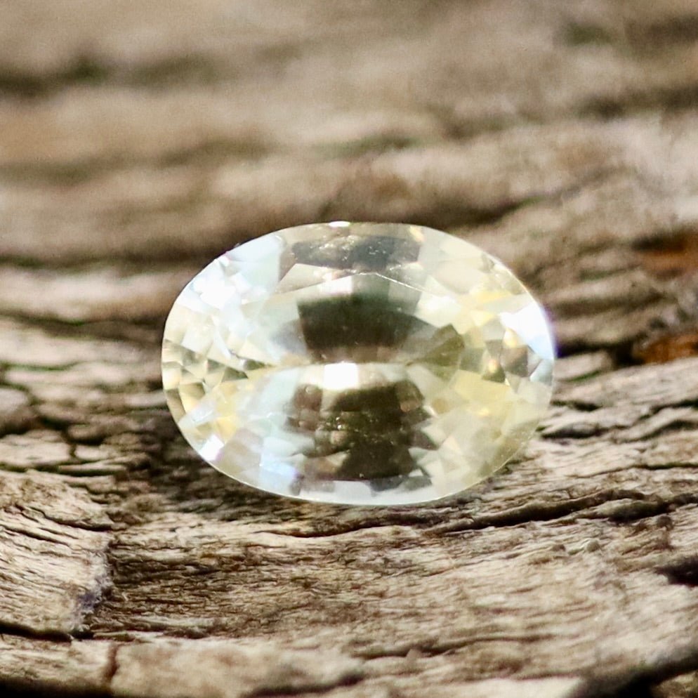 Natural Pale Yellow Sapphire – 0.67 Carat Oval Cut | Ceylon Origin - Sapphirepal