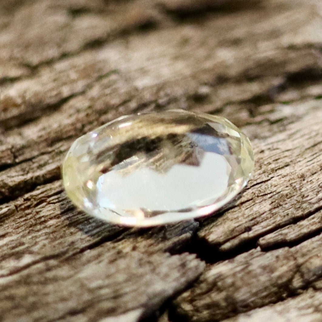 Natural Pale Yellow Sapphire – 0.77 Carat Oval Cut | Ceylon Origin - Sapphirepal