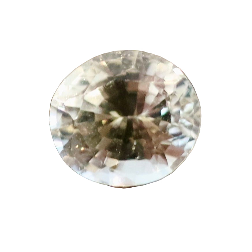 Natural Pale Yellow Sapphire – 0.88 Carat | Oval Cut | Ceylon Gemstone - Sapphirepal