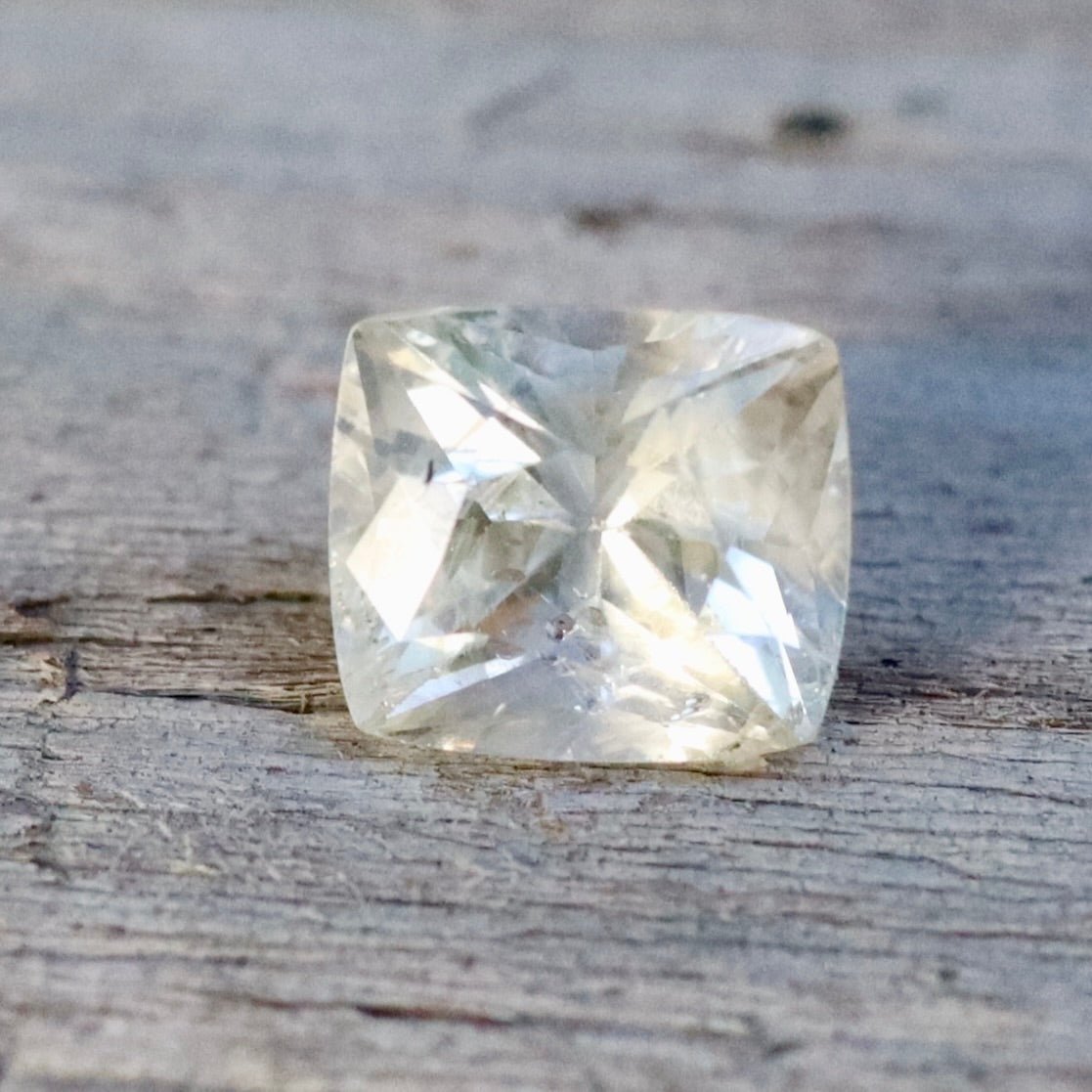 Natural Pale Yellow Sapphire – 1.30 Carat Cushion Cut | Ceylon Origin - Sapphirepal
