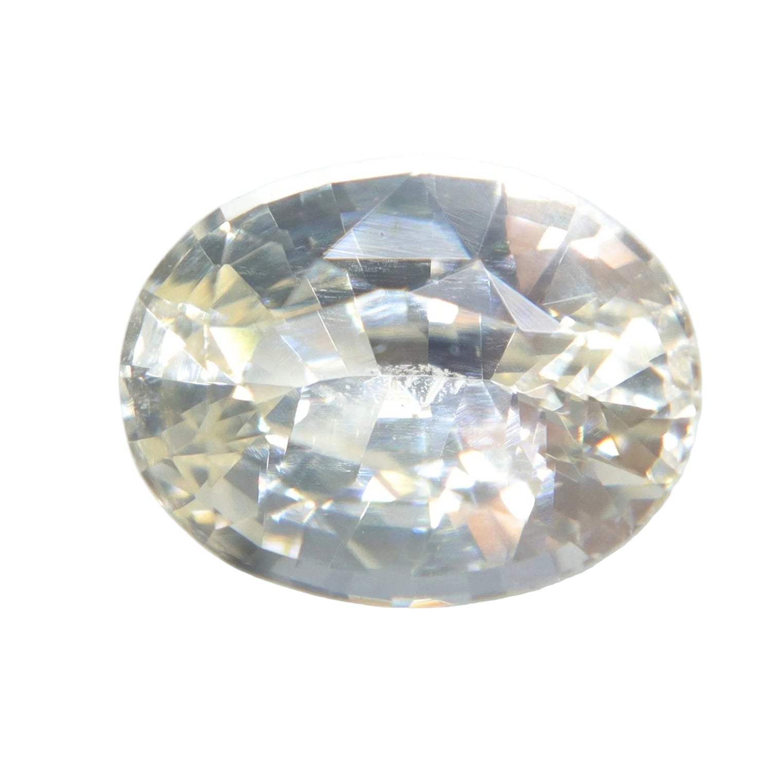 Natural Pale Yellow Sapphire – 2.10 Carat Unheated Ceylon Oval (Eye Clean) - Sapphirepal