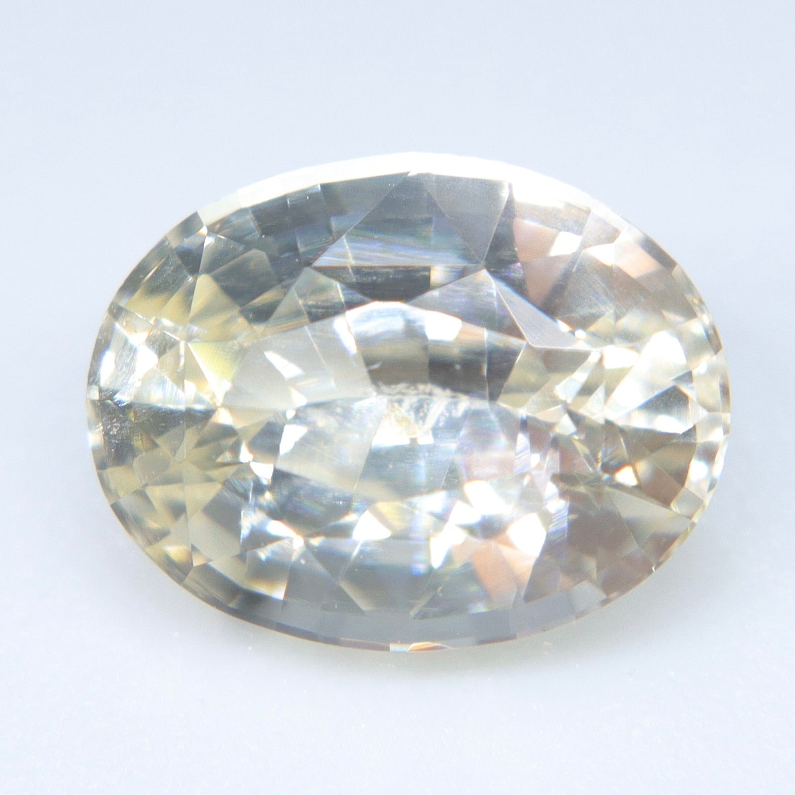 Natural Pale Yellow Sapphire – 2.10 Carat Unheated Ceylon Oval (Eye Clean) - Sapphirepal