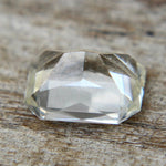 5.65 x 4.35 mm emerald cut pale yellow sapphire for fine jewelry