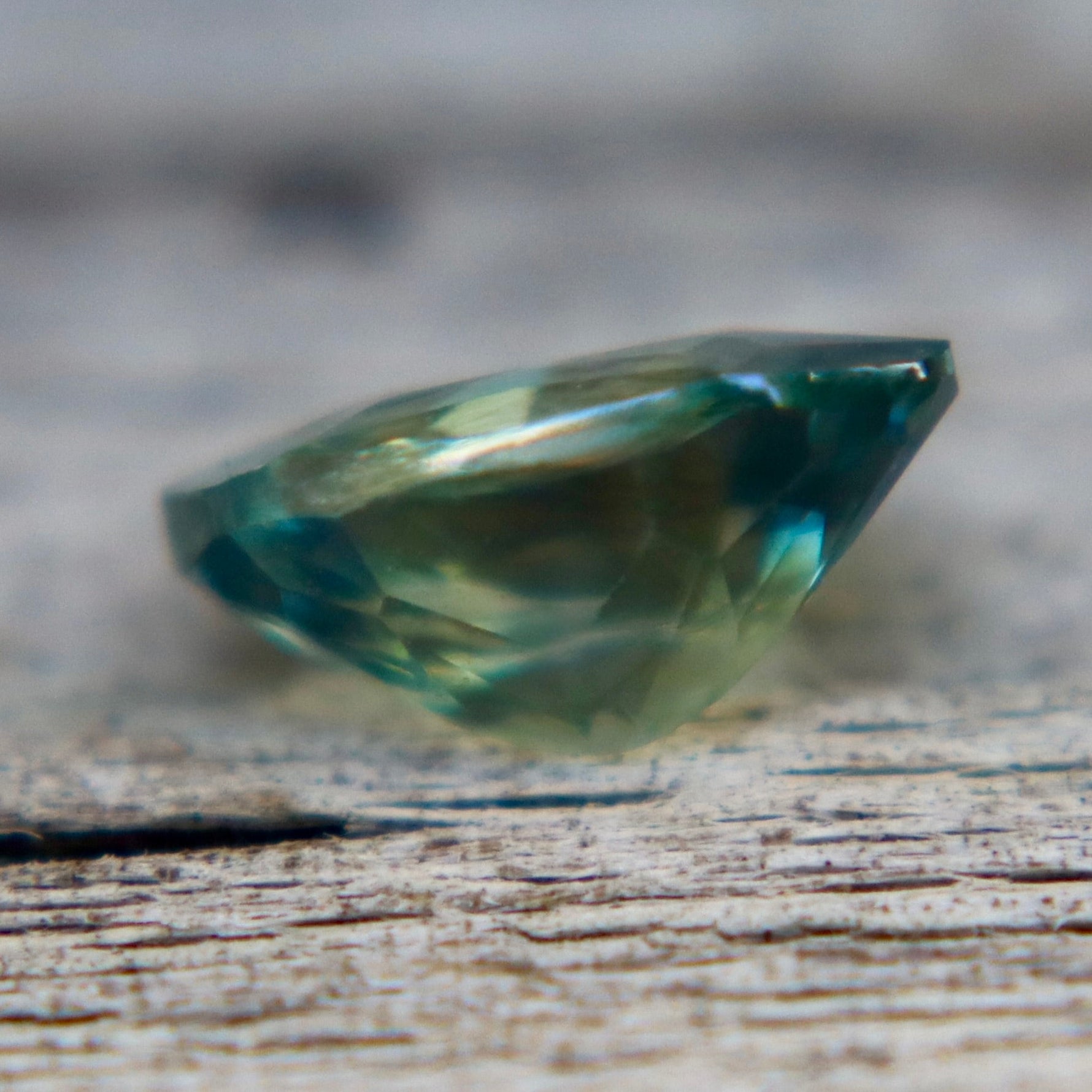 Natural Parti Green Sapphire 0.91 Carat Pear Cut Loose Gemstone from Madagascar - Sapphirepal