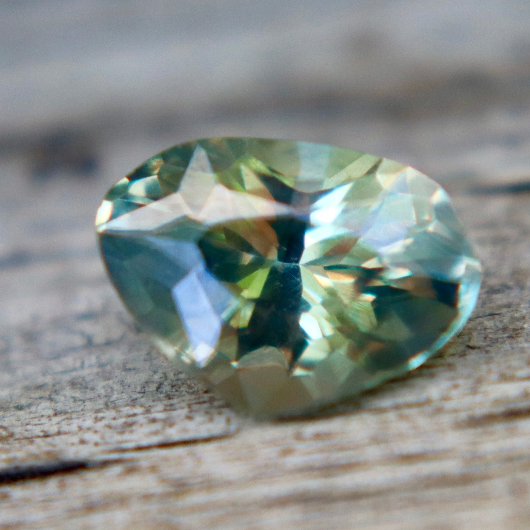 Natural Parti Green Sapphire 0.91 Carat Pear Cut Loose Gemstone from Madagascar - Sapphirepal