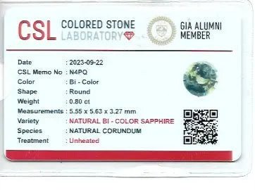 Natural Parti Sapphire – 0.80 Carat | Ceylon Origin | Unmounted - Sapphirepal