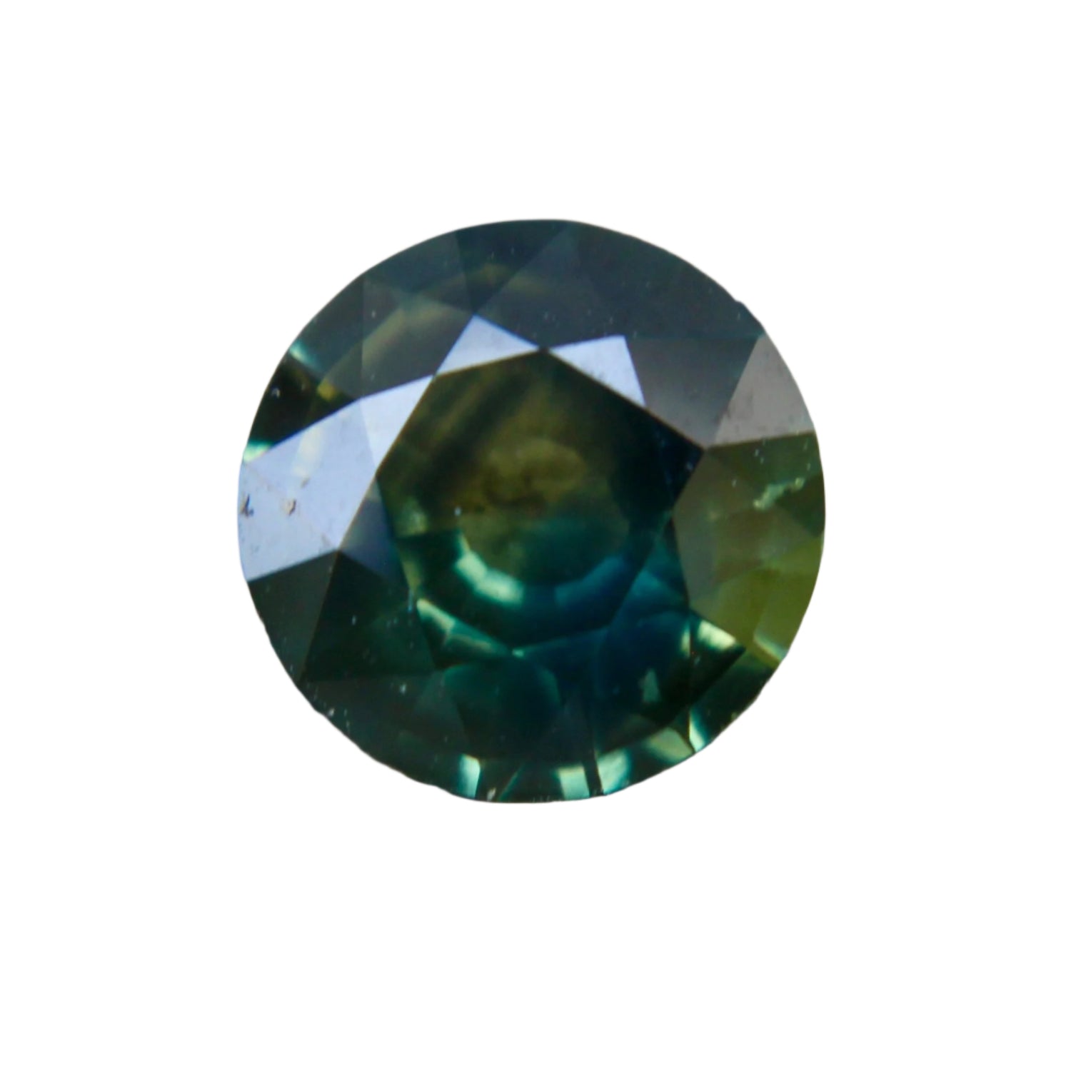 Natural Parti Sapphire – 0.86 Carat | Round Cut | Green Yellow - Sapphire pal