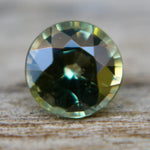 Natural Parti Sapphire – 0.87 Carat | Round, Unheated Gem - Sapphirepal