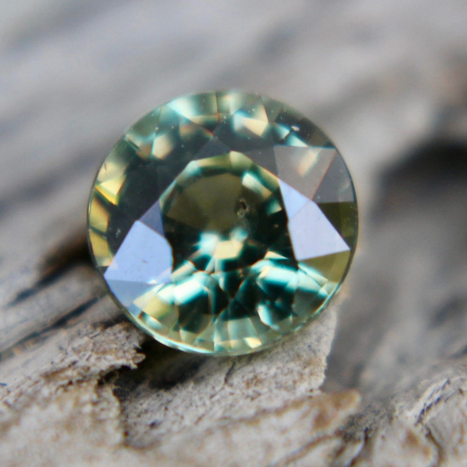 Natural Parti Sapphire – 0.87 Carat | Round, Unheated Gem - Sapphirepal