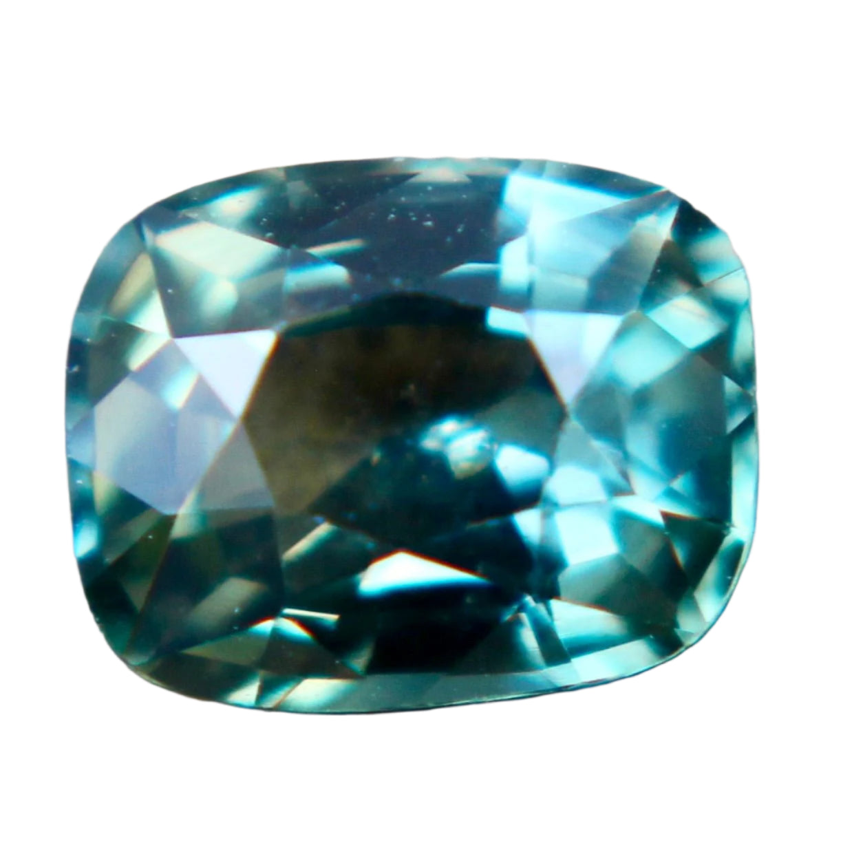 Natural Parti Sapphire – 1.04 Carat - Parti-Colored Cushion Cut - Sapphire pal