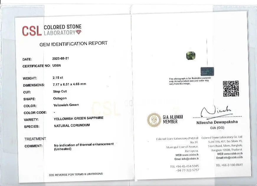 Natural Parti Sapphire – 2.15 Carat | Octagon Cut | Unheated Ceylon - Sapphirepal