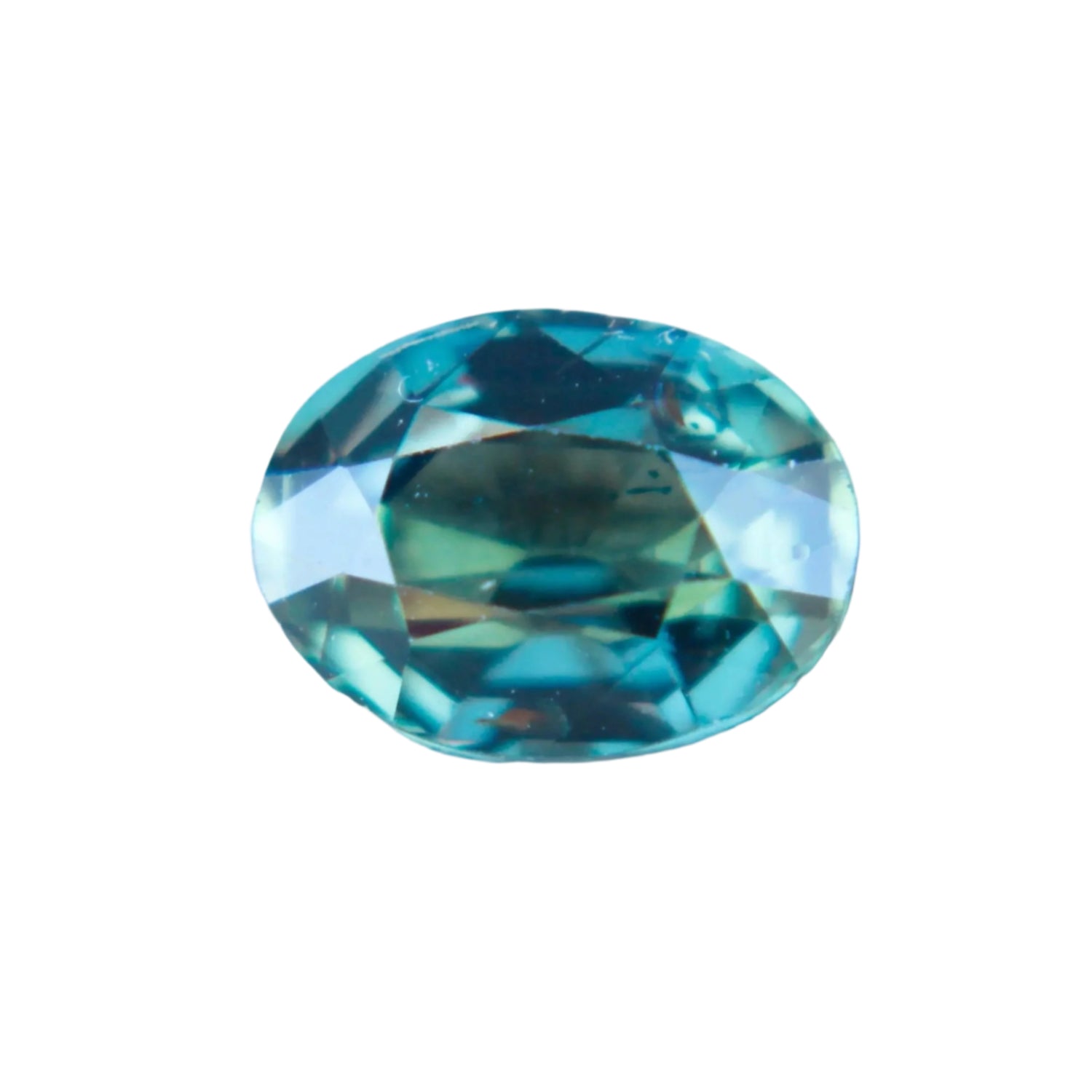 1.41 Carat Oval Cut Parti Sapphire – Green and Yellow Natural Gemstone from Madagascar

