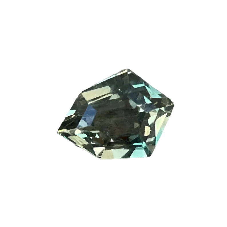 Natural Parti Sapphire 1.71 Carat Freeform Cut – Green Yellow Unheated Gemstone from Madagascar | Sapphire Pal Australia
