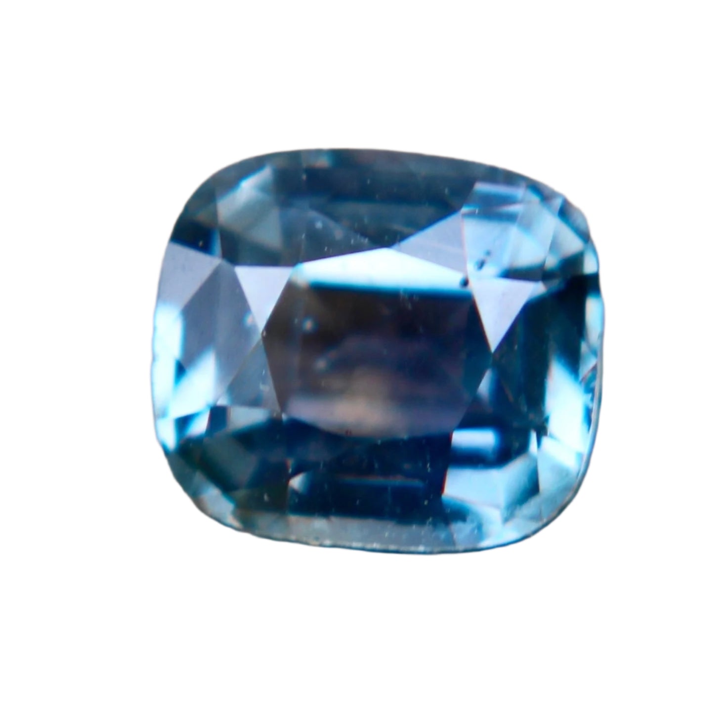 Natural Parti Sapphire Cushion Cut 1.12 Carat, Green Purple Sapphire from Ceylon, Unheated, Untreated, SI Clarity