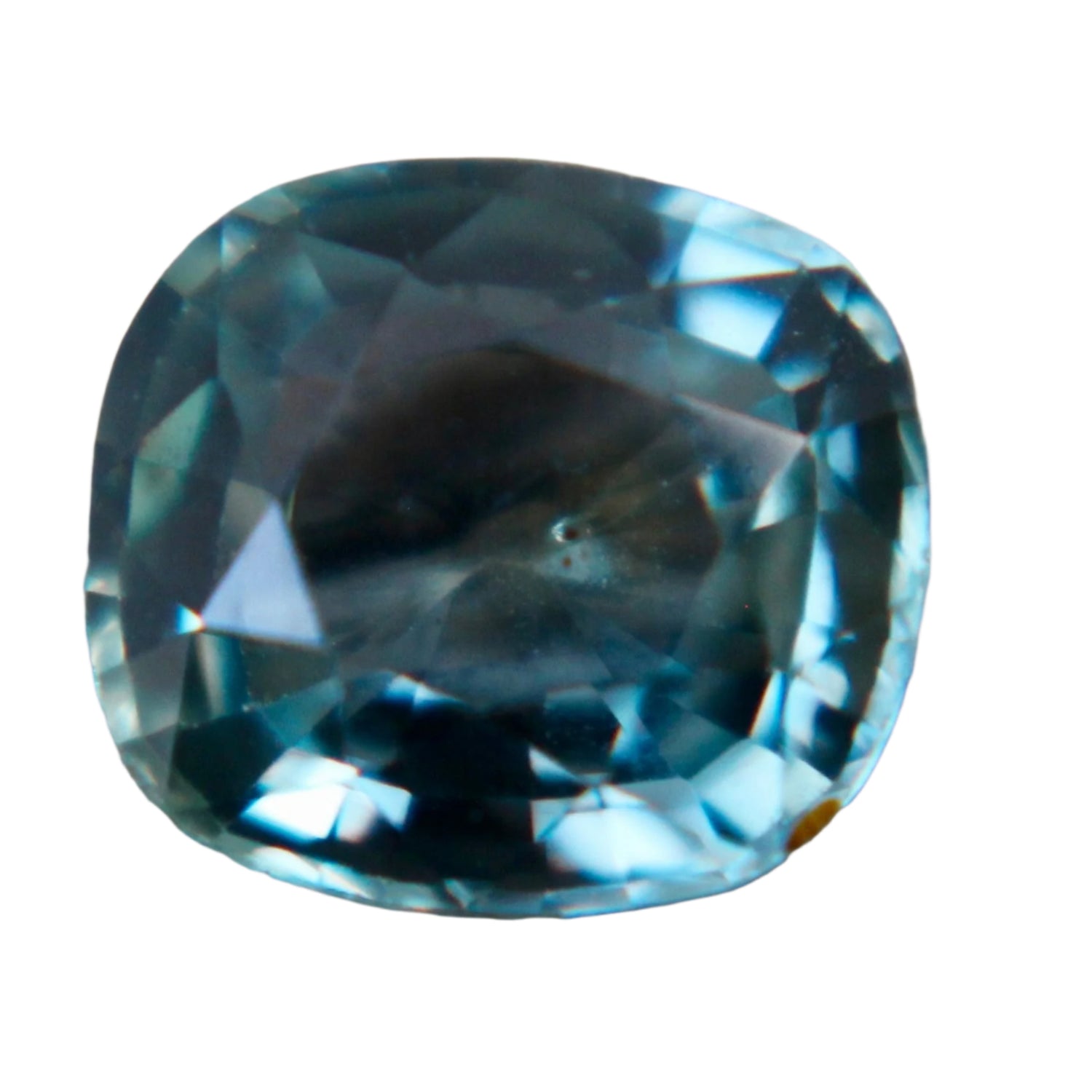 1.18 Carat Natural Cushion Cut Parti Sapphire – Green Blue Loose Sapphire for Engagement Rings
