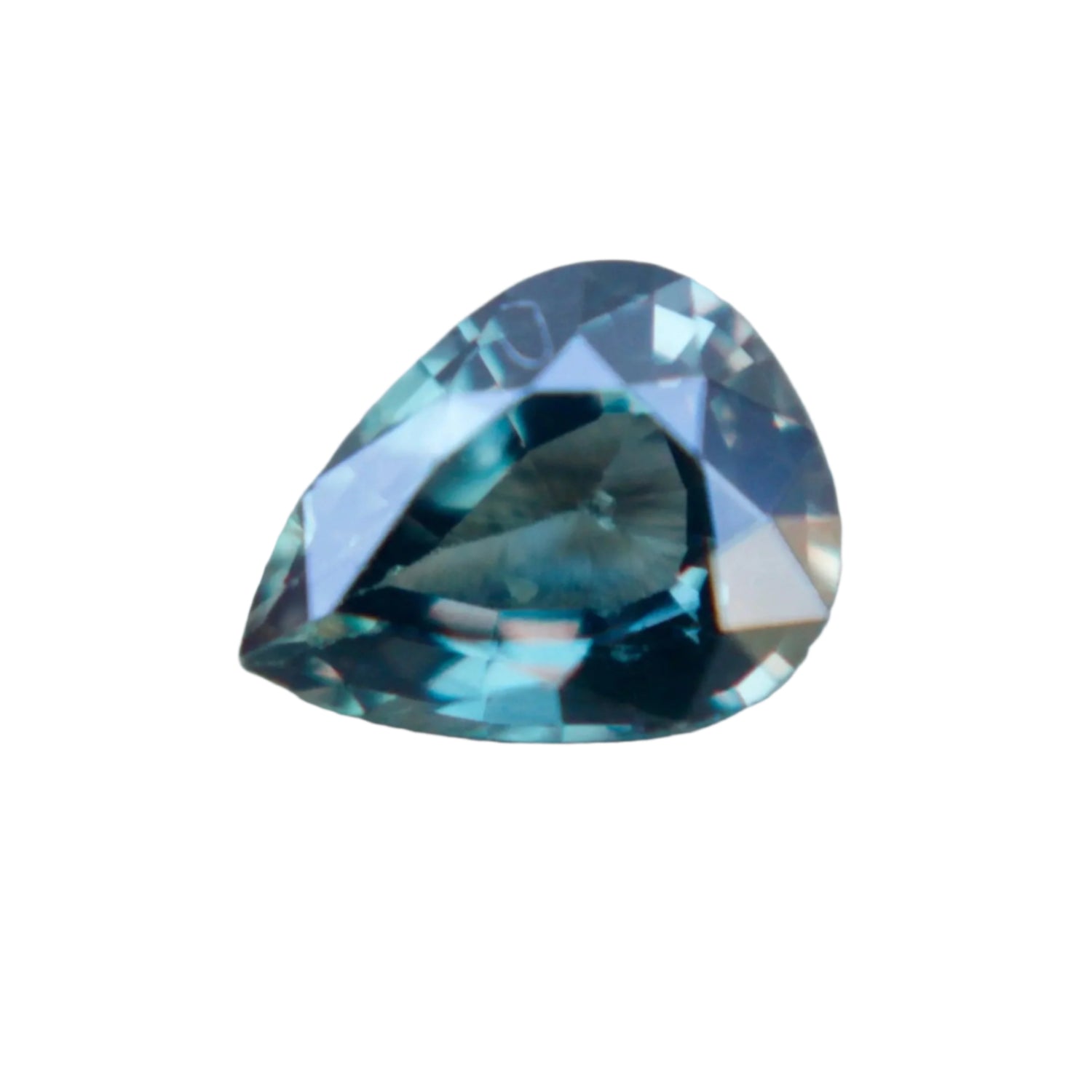 1.05ct Pear Cut Natural Parti Sapphire – Green Blue, Unheated, Earth-Mined Madagascar Gemstone – Ideal for Engagement or Collector Jewellery