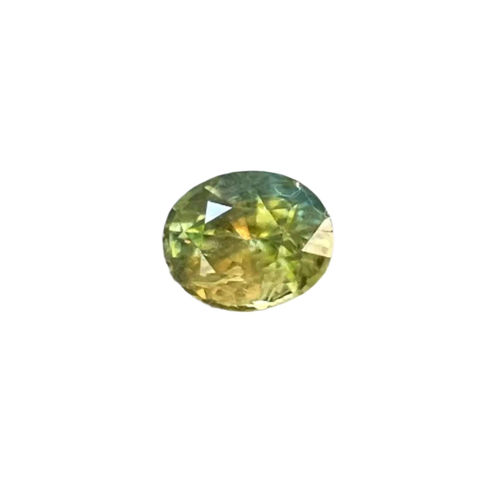Natural Parti Sapphire 1.13ct Oval Cut – Green Yellow Unheated Gemstone from Madagascar | Sapphire Pal Australia