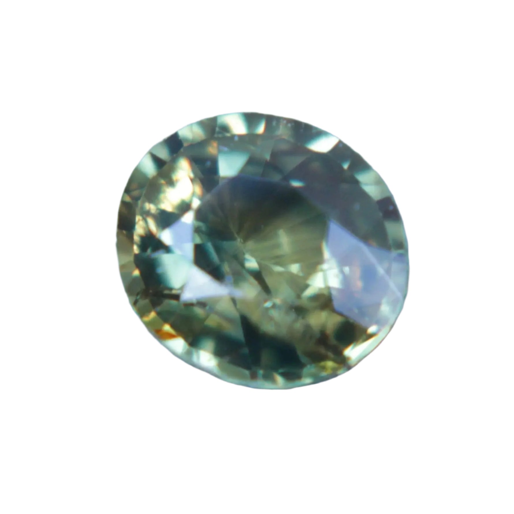 1.10 Carat Oval Cut Natural Parti Sapphire – Green Yellow Bicolour, Unheated from Madagascar – Ideal for Engagement or Artisan Jewellery

