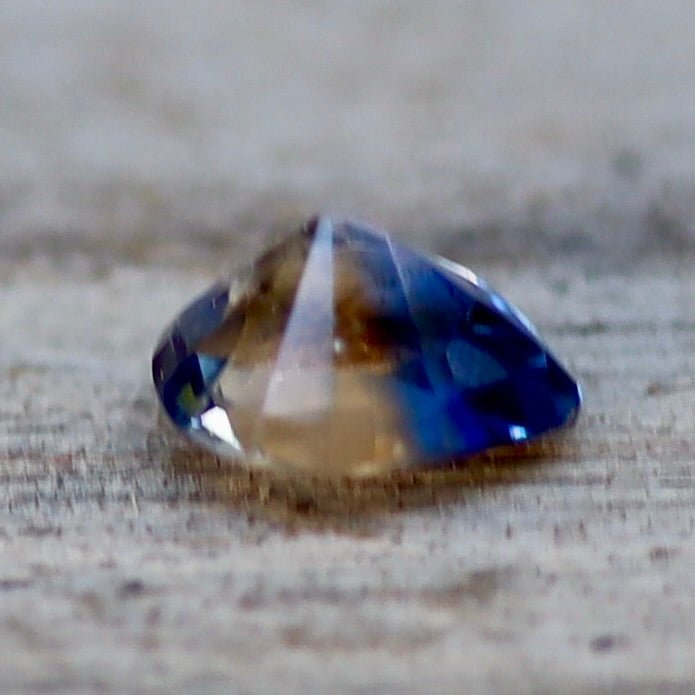 Natural Peach Blue Sapphire – 0.40 Carat Pear Cut | Certified Gem - Sapphirepal
