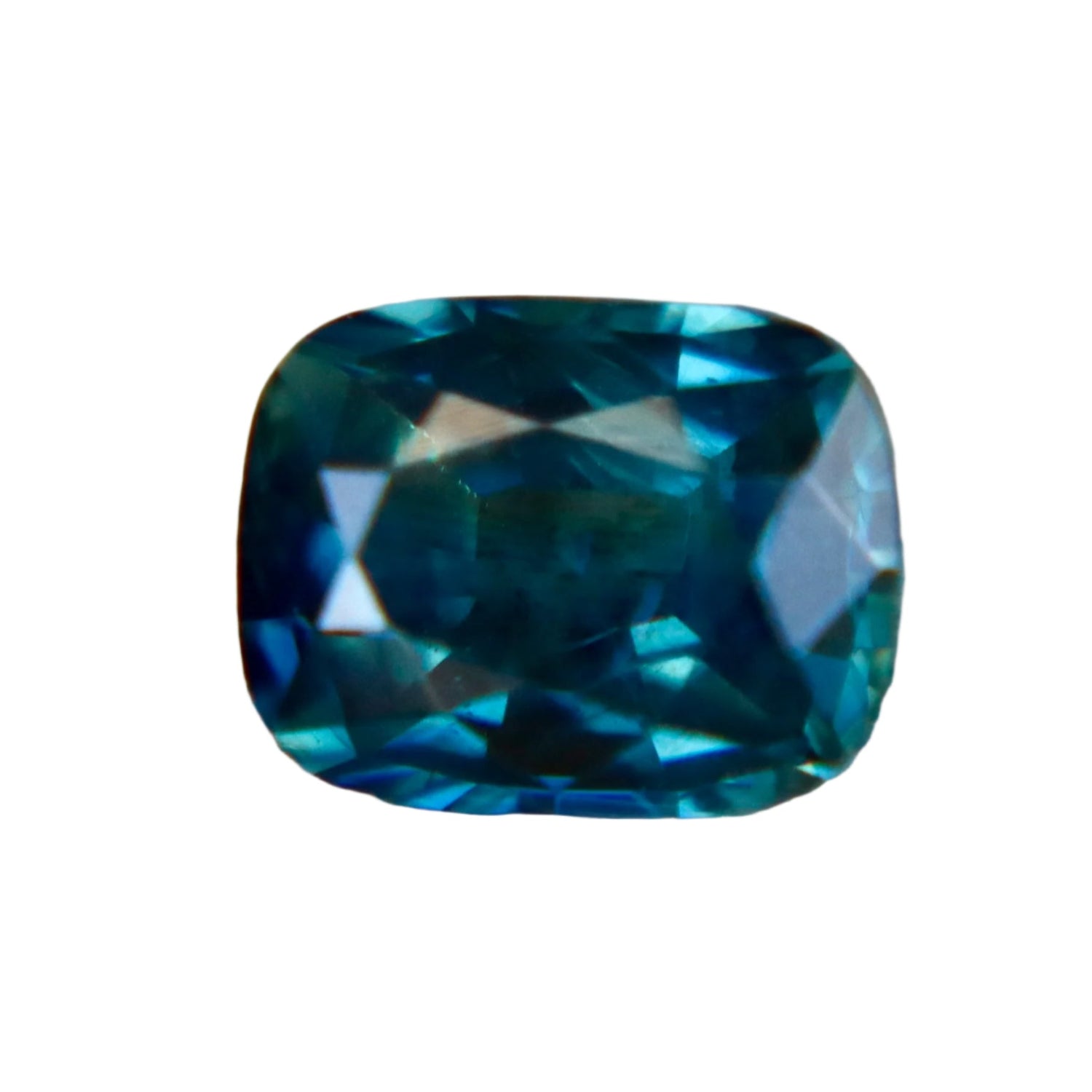 Natural Peacock Sapphire – 0.96 Carat Cushion Cut | Unheated Blue Green Sapphire | Madagascar Origin - Sapphirepal