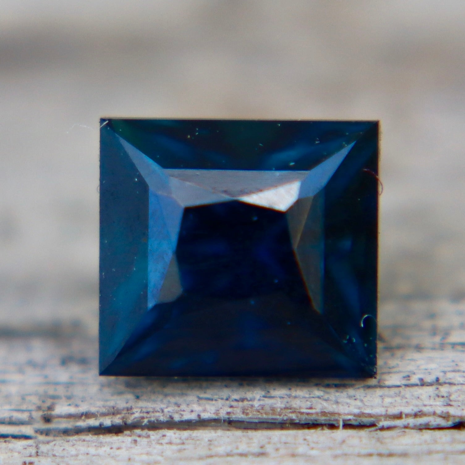 Natural Peacock Sapphire | 0.97 Carat Greenish Blue | Princess Cut | Madagascar Origin - Sapphirepal