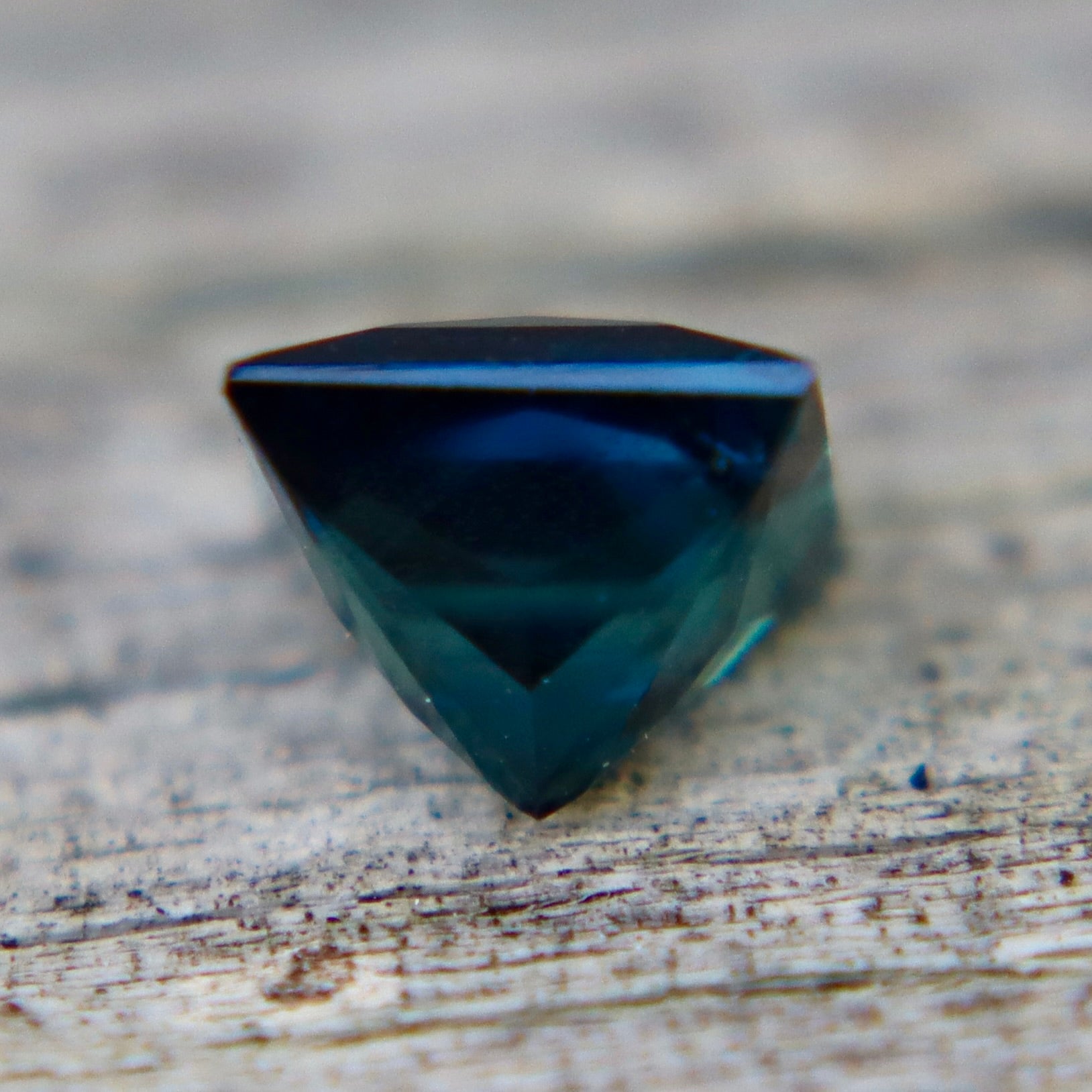 Natural Peacock Sapphire | 0.97 Carat Greenish Blue | Princess Cut | Madagascar Origin - Sapphirepal