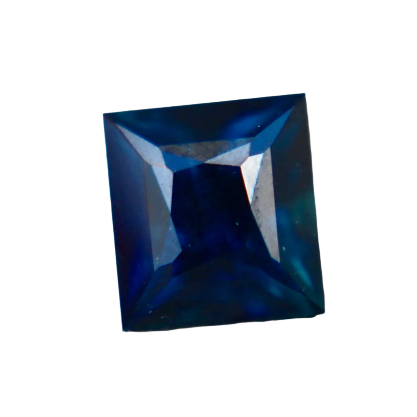 Natural Peacock Sapphire | 0.97 Carat Greenish Blue | Princess Cut | Madagascar Origin - Sapphirepal