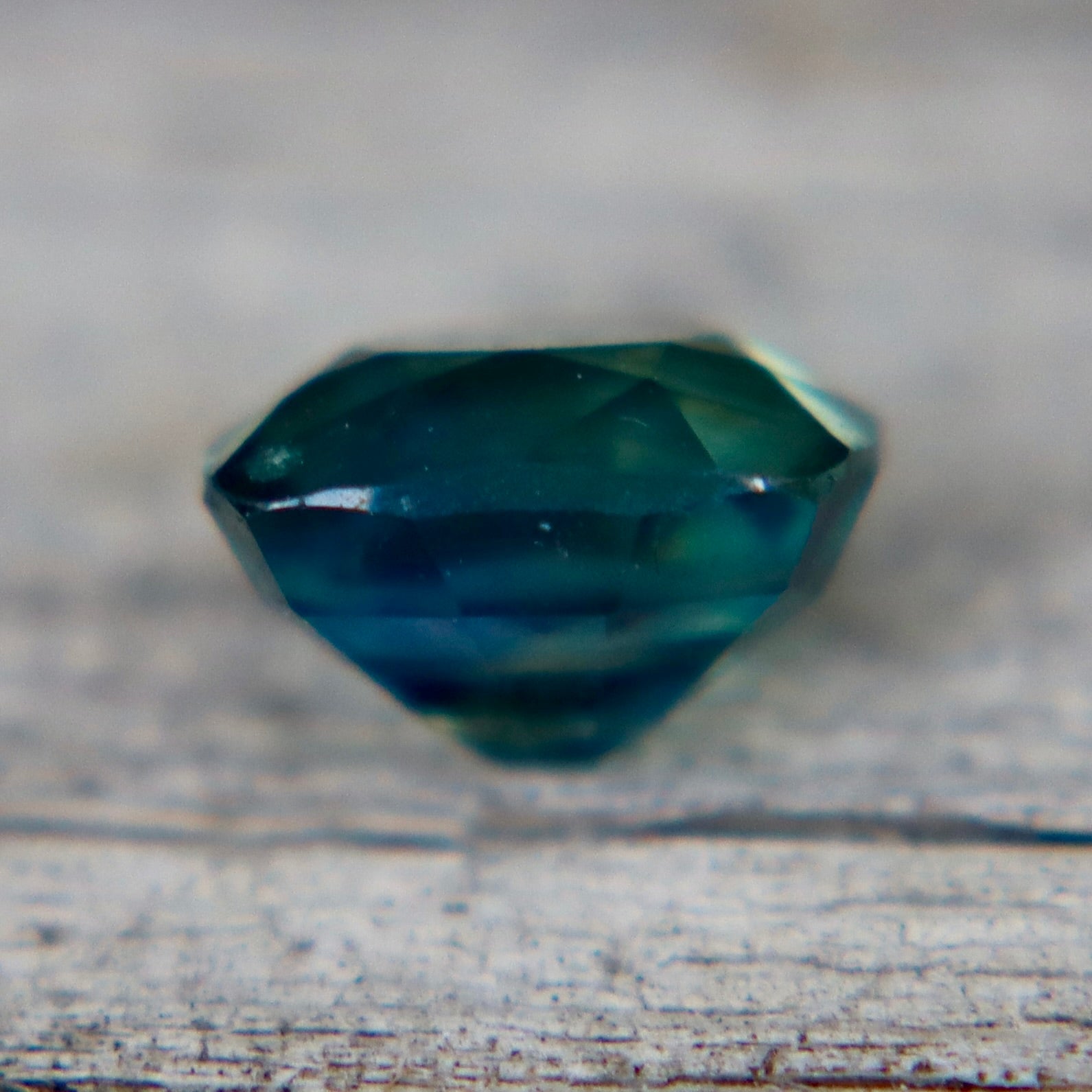 Natural Peacock Sapphire – 1.02 Carat Unheated Cushion Cut | Teal Blue Green Sapphire from Madagascar - Sapphirepal