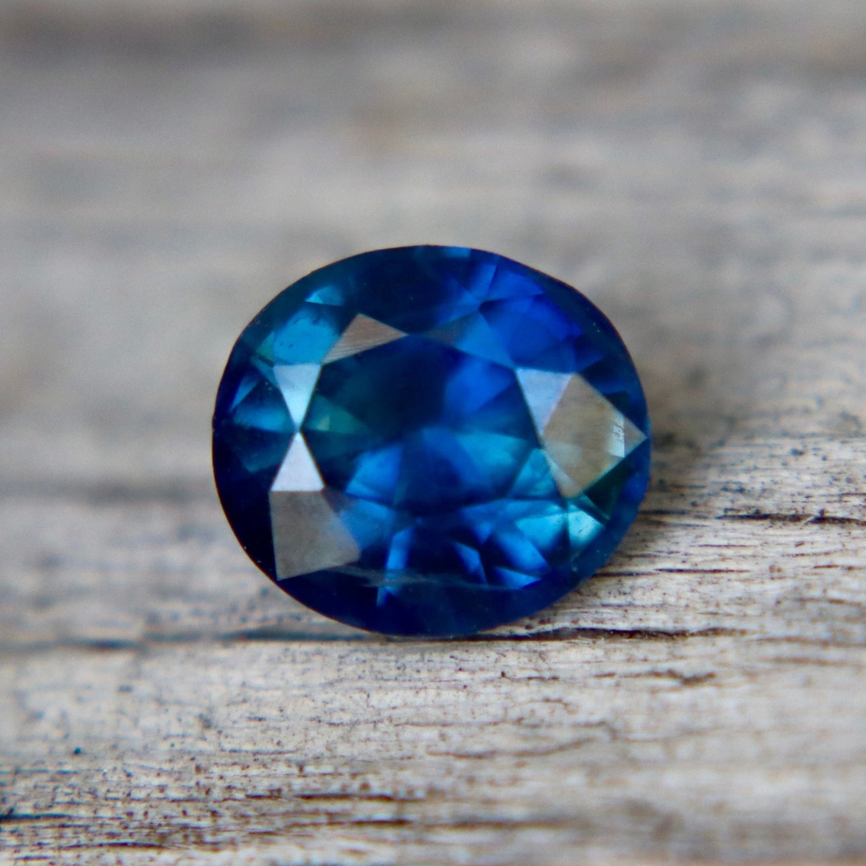 Natural Peacock Sapphire | 1.05 Carat Blue - Green Oval Cut Gemstone | Madagascar Origin - Sapphirepal