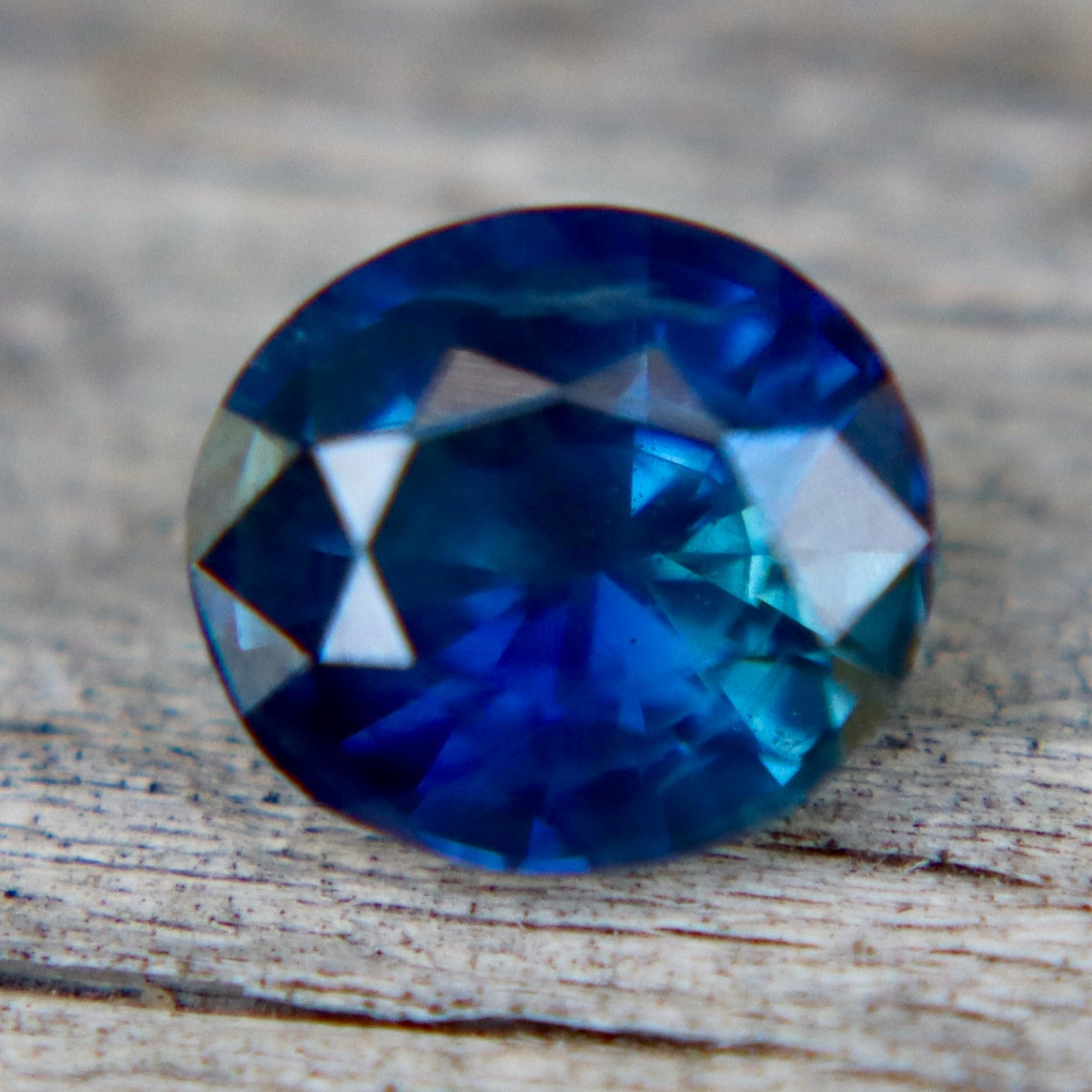 Natural Peacock Sapphire | 1.05 Carat Blue - Green Oval Cut Gemstone | Madagascar Origin - Sapphirepal