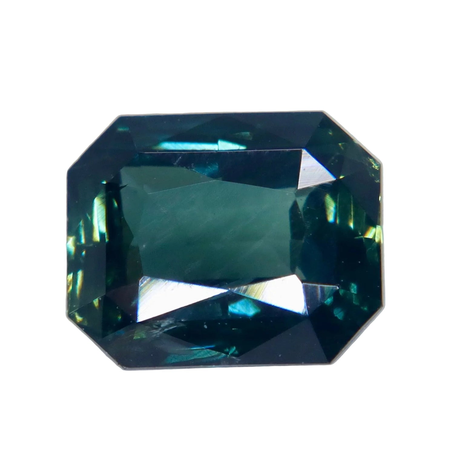 Natural Peacock Sapphire 1.62 Carat Emerald Cut Loose Gemstone from Madagascar - Sapphirepal