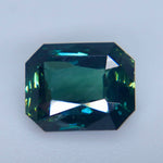 Natural Peacock Sapphire 1.62 Carat Emerald Cut Loose Gemstone from Madagascar - Sapphirepal
