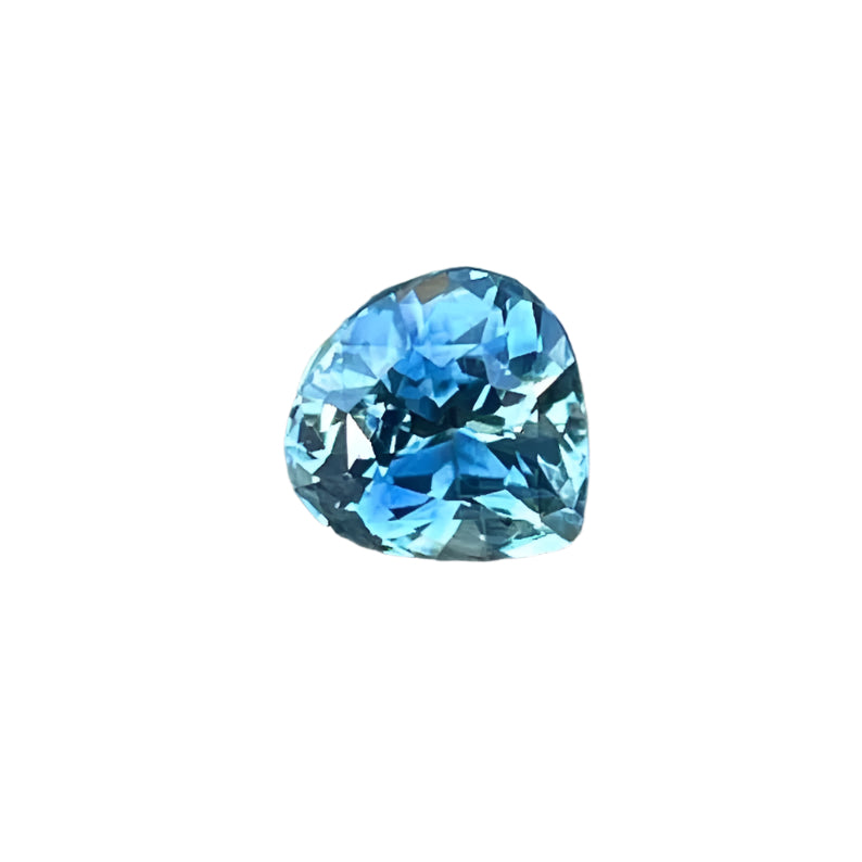 Natural Peacock Sapphire Pear Cut 1.20 Carat from Madagascar – Untreated VS Clarity Blue Green Gemstone


