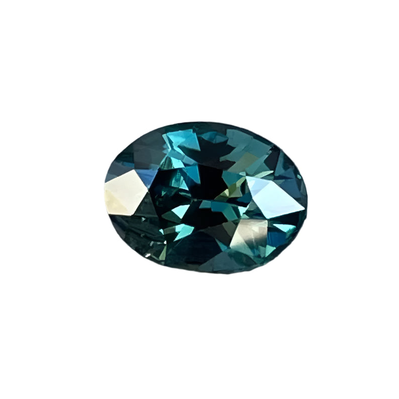 Natural Peacock Sapphire 1.01ct - Blue Green Ceylon Oval Cut | Unheated VVS | Sapphire Pal