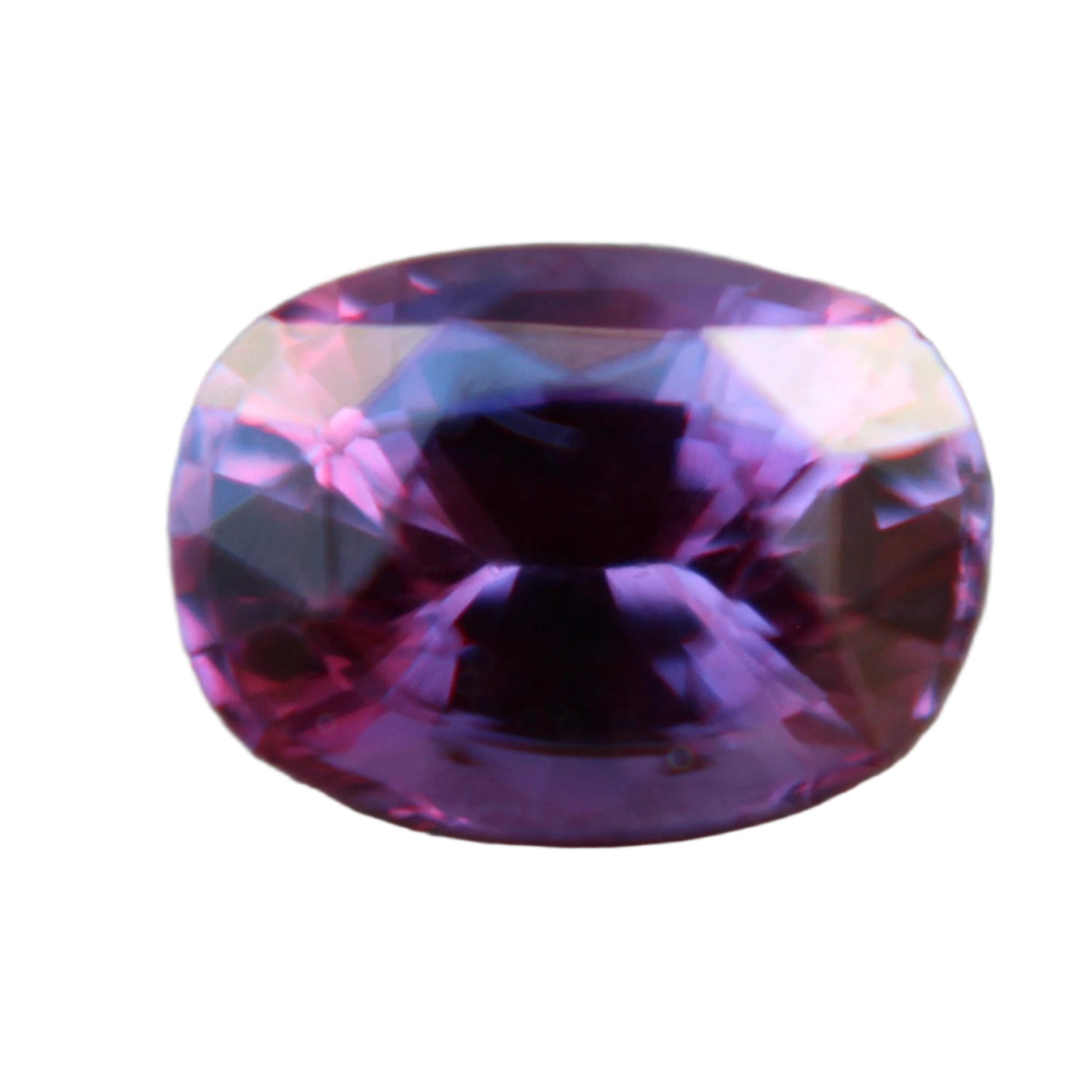Natural Pink Blue Sapphire 1.46 Carat Cushion Cut Bi-Colour Engagement Ring Gemstone from Ceylon