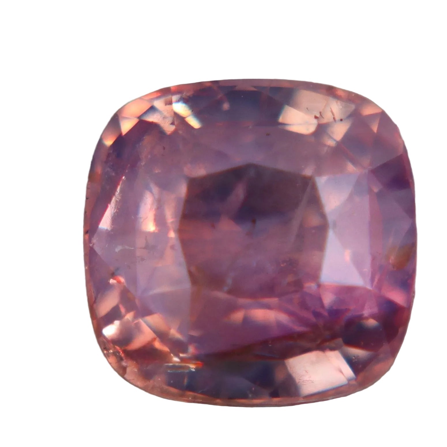 Natural Pink-Orange Ceylon Sapphire 2.10 ct Cushion Cut Loose Gemstone - Sapphirepal