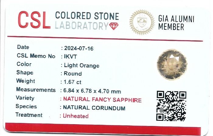 Natural Pink Orange Sapphire – 1.24 Carat Oval Cut | Unheated Ceylon Gemstone - Sapphirepal