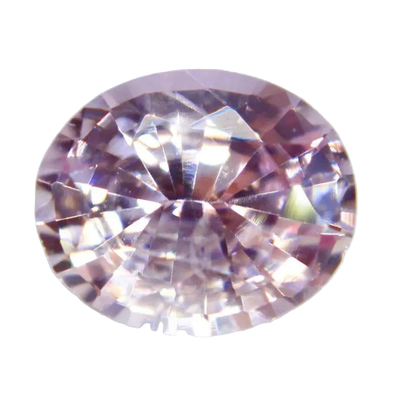 Pink-orange sapphire 0.67ct oval 6×5×3 mm, heated Ceylon, SI clarity — Sapphire Pal