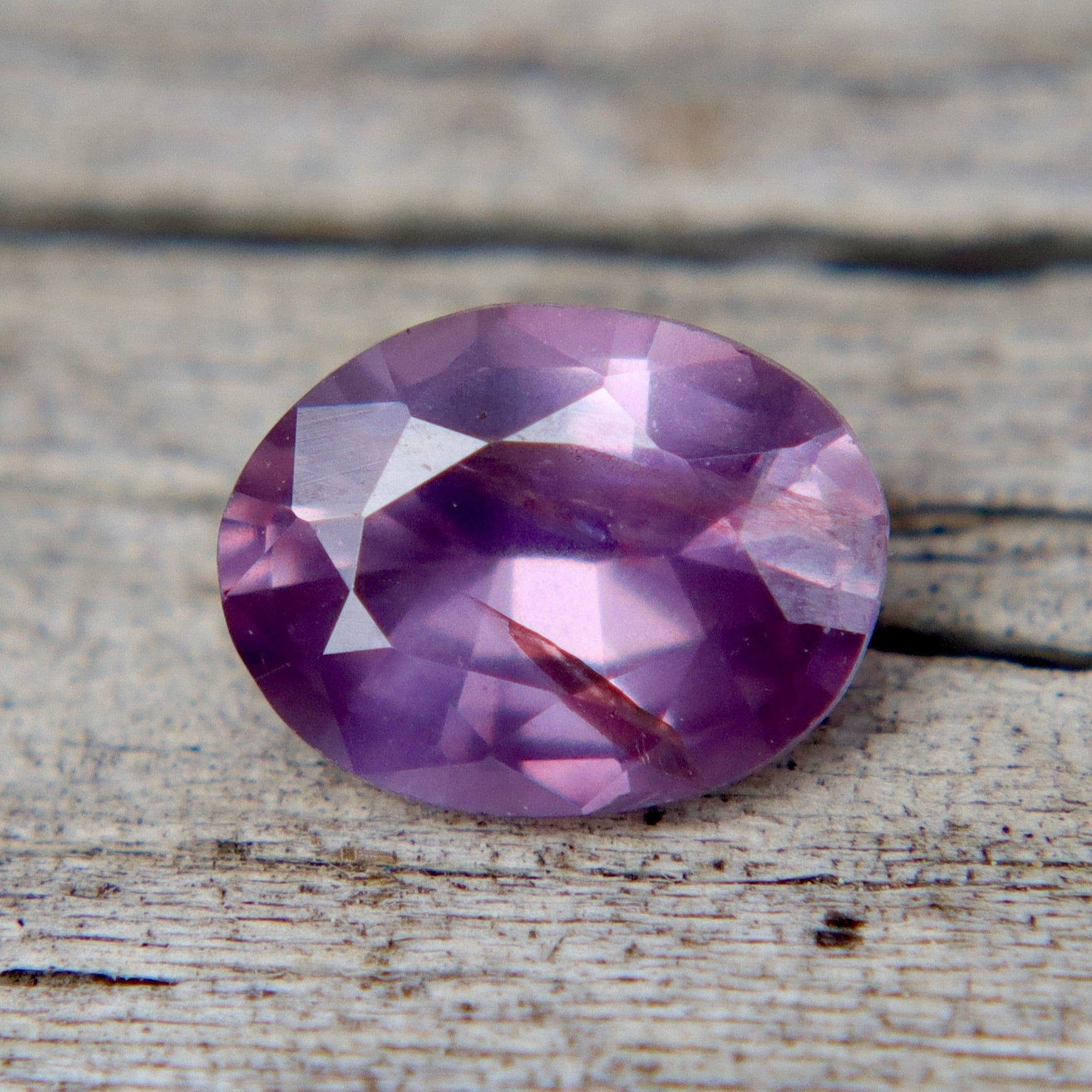 Natural Pink Purple Sapphire – 0.85ct Oval (Ceylon, Unheated & Untreated) - Sapphirepal