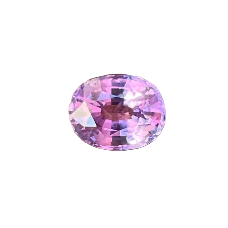 Natural pink purple sapphire 1.41ct oval 7.10×5.68×3.80 mm, unheated untreated, eye clean — Sapphire Pal