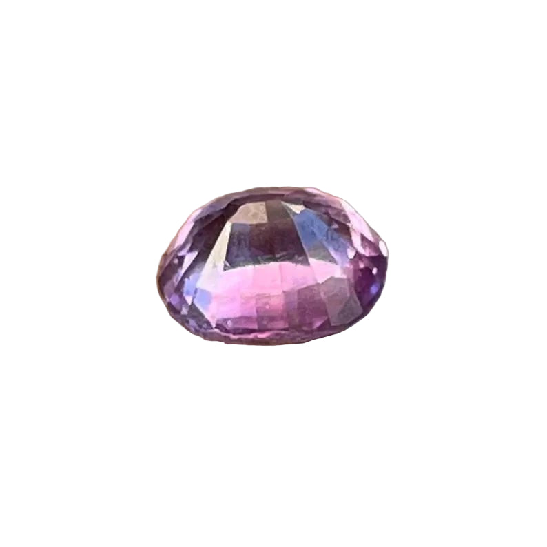Ceylon pink-purple oval sapphire, earth-sourced precision-cut gemstone for engagement rings