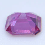 Natural Pink Sapphire 0.68ct Emerald Cut Unheated Ceylon VS Loose Gemstone - Sapphirepal