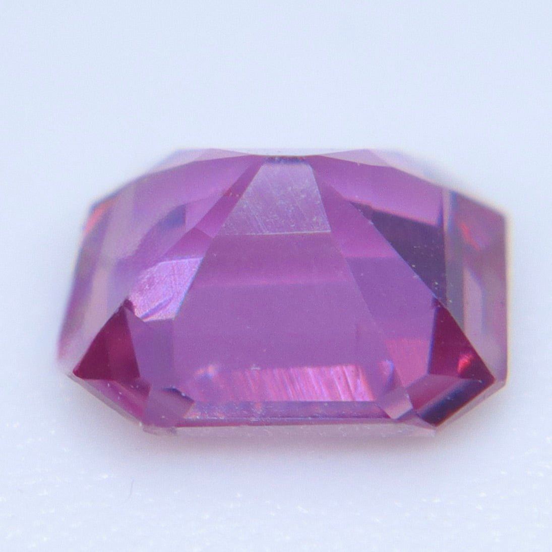 Natural Pink Sapphire 0.68ct Emerald Cut Unheated Ceylon VS Loose Gemstone - Sapphirepal