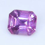 Natural Pink Sapphire 0.68ct Emerald Cut Unheated Ceylon VS Loose Gemstone - Sapphirepal