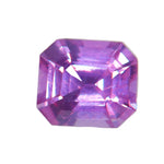 Natural Pink Sapphire 0.68ct Emerald Cut Unheated Ceylon VS Loose Gemstone - Sapphirepal